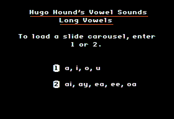 Hugo Hound’s Vowel Sounds