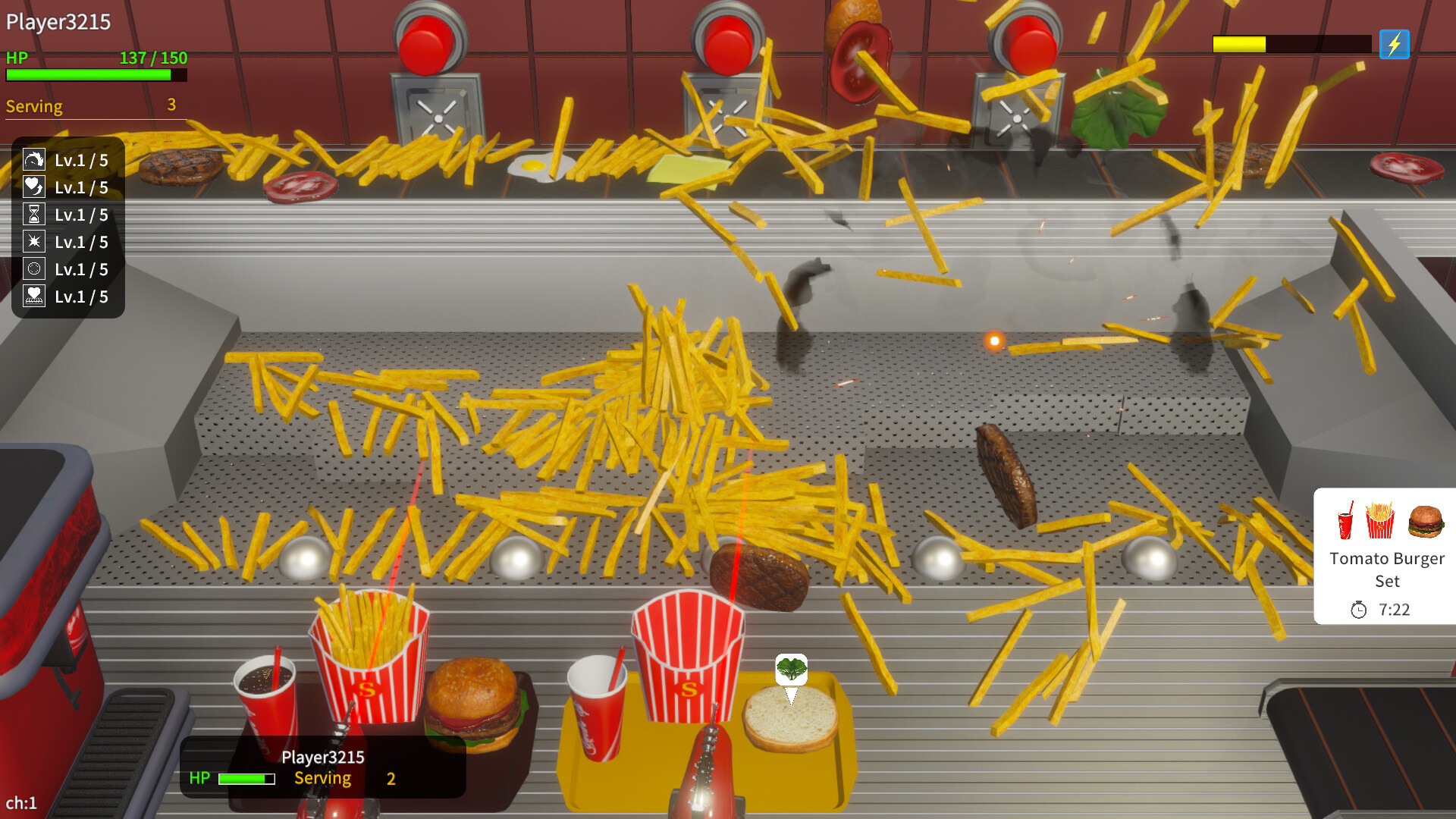 French Fries Pusher Friends