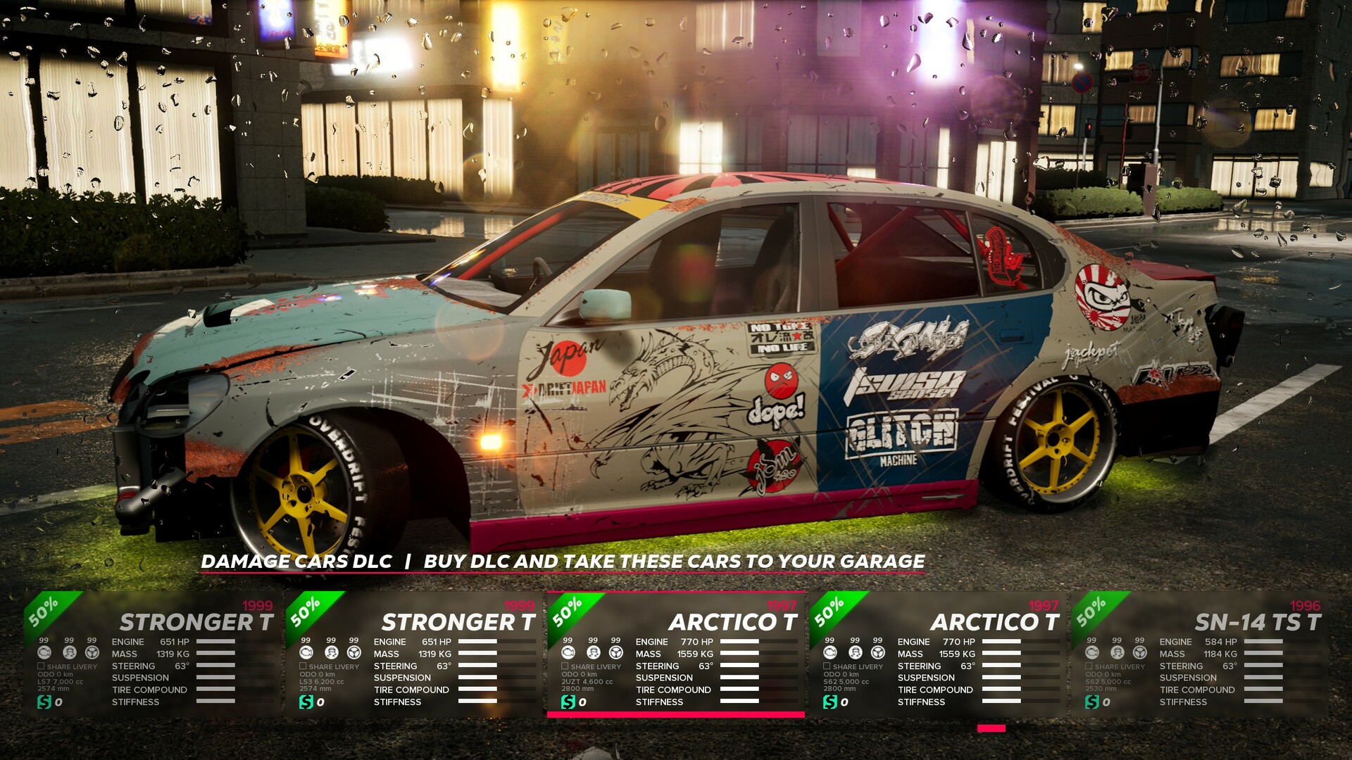 OverDrift Festival: Damage Cars Pack