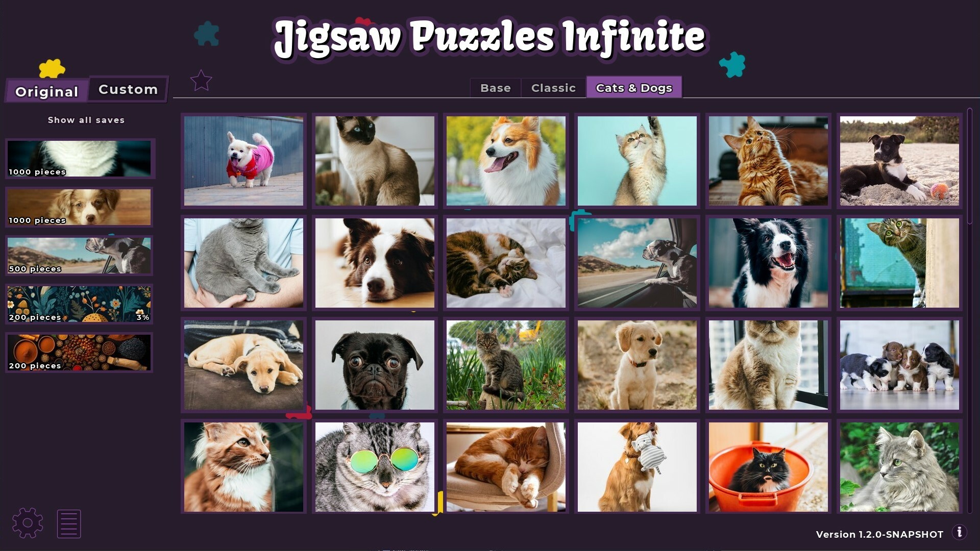 Jigsaw Puzzles Infinite: Cats &amp; Dogs Puzzle Pack
