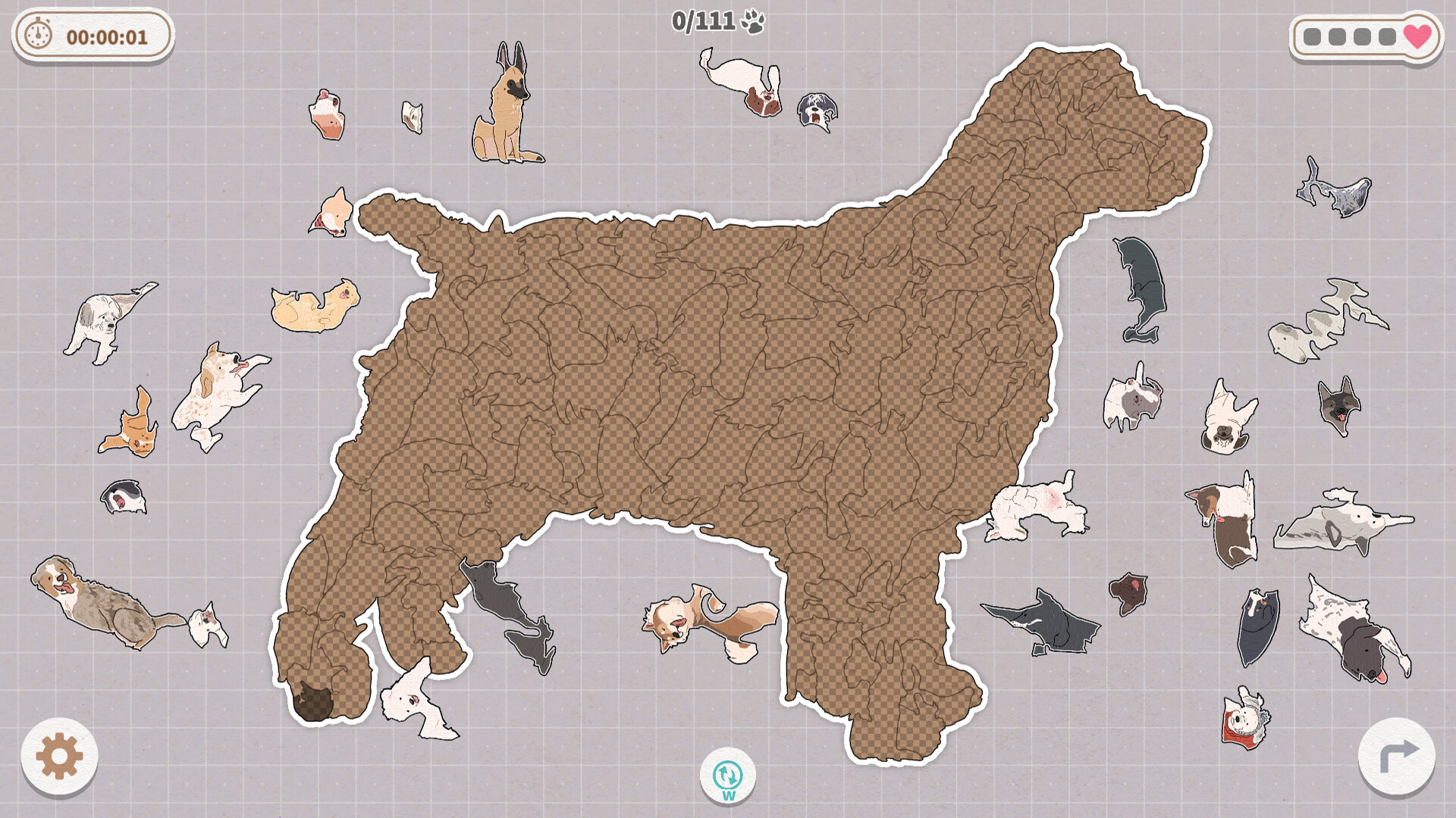 Dogs Huddled Together