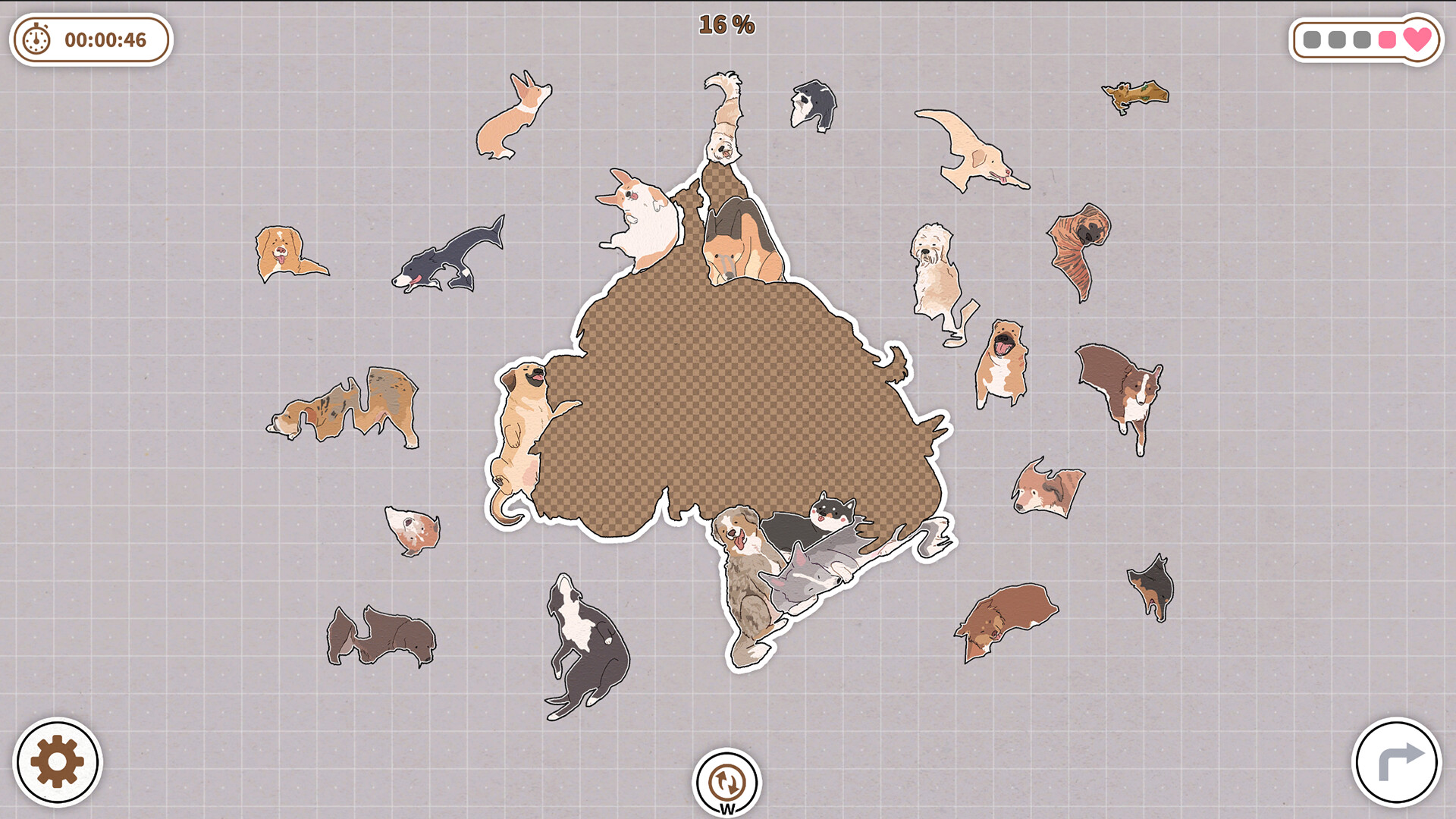 Dogs Huddled Together