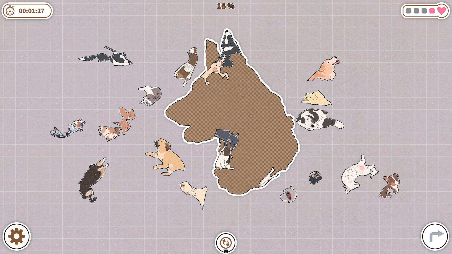 Dogs Huddled Together