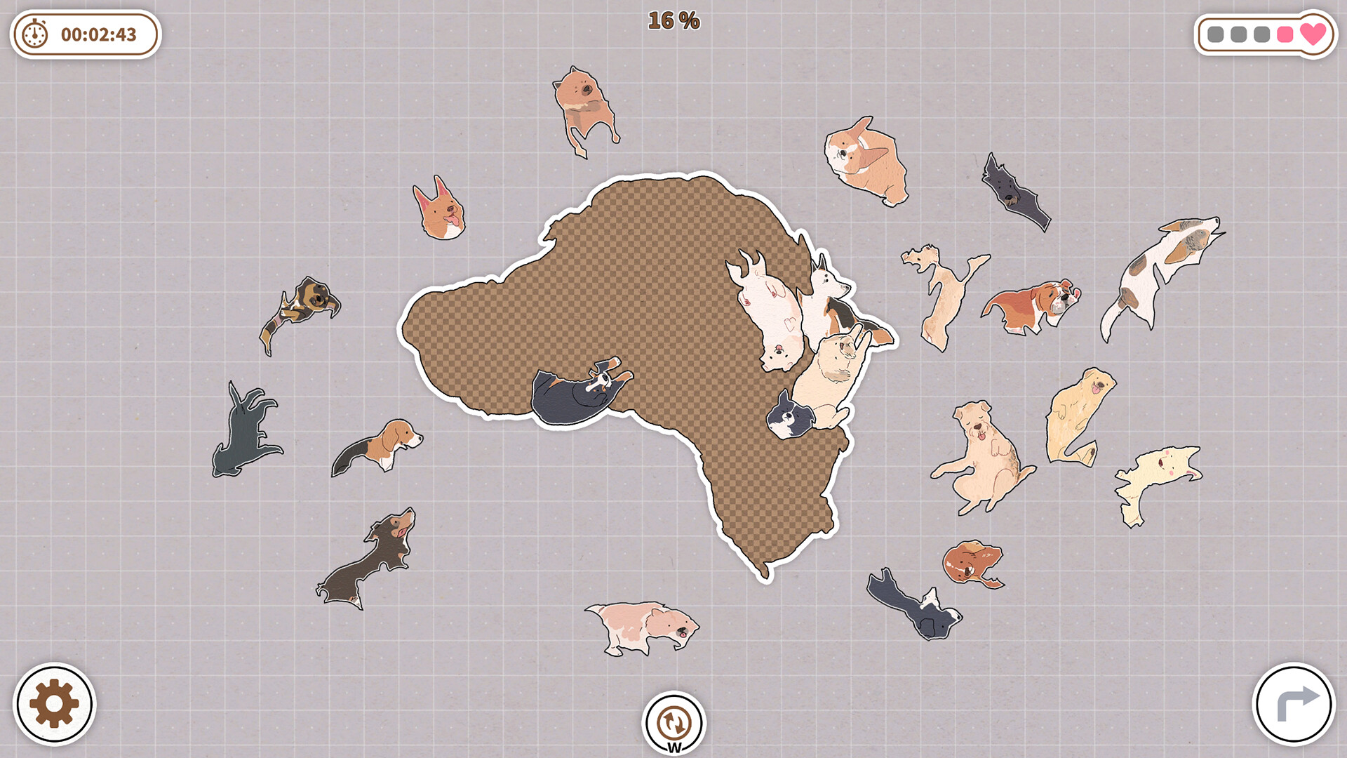 Dogs Huddled Together