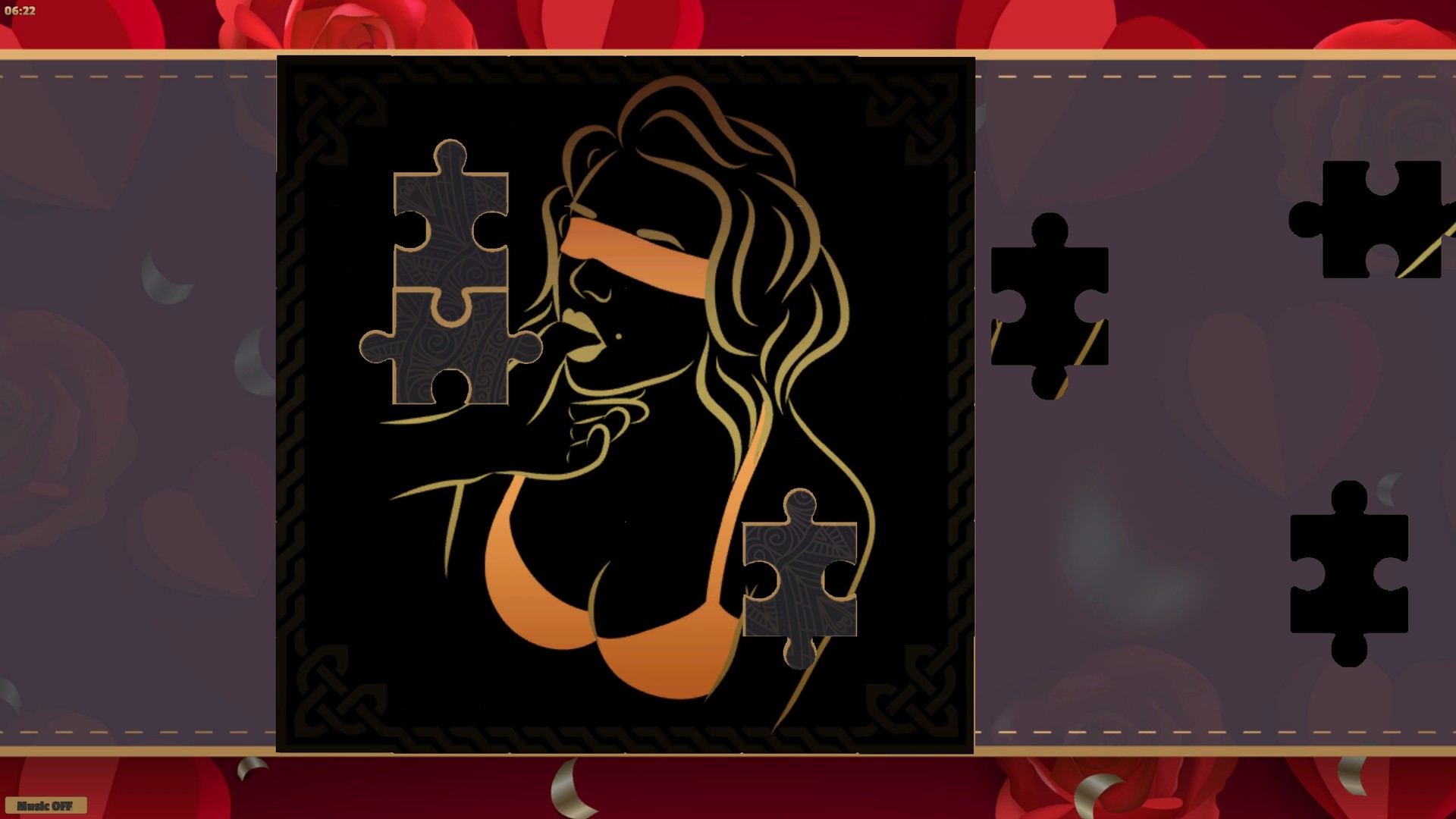 LineArt Jigsaw Puzzle: Erotica Valentines