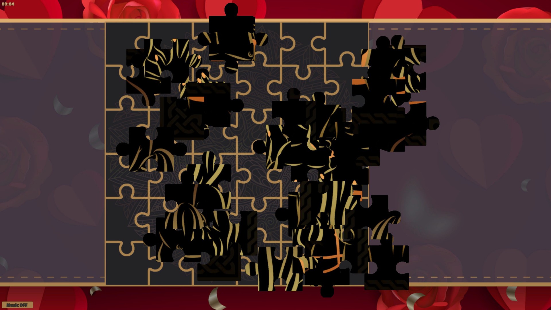 LineArt Jigsaw Puzzle: Erotica Valentines