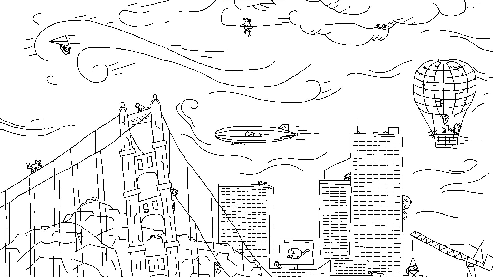 Looking For Cats In a Badly Drawn City