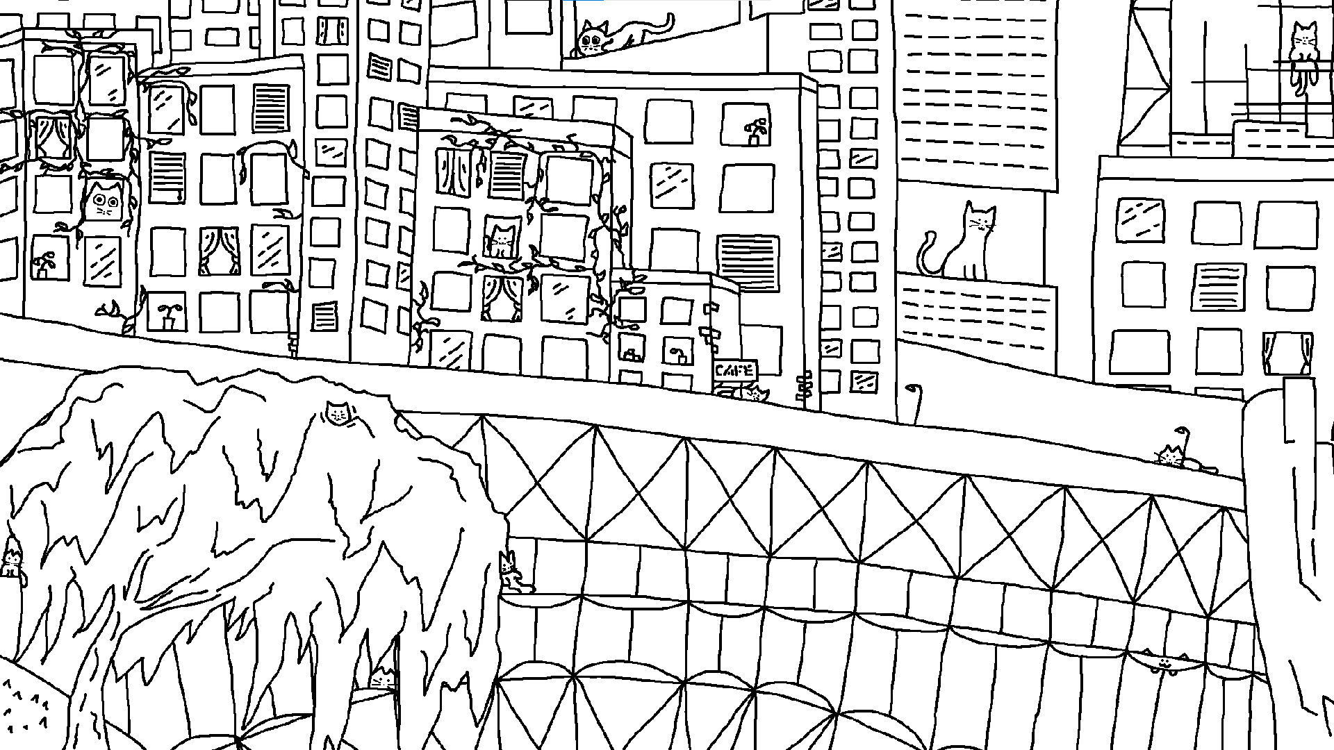 Looking For Cats In a Badly Drawn City
