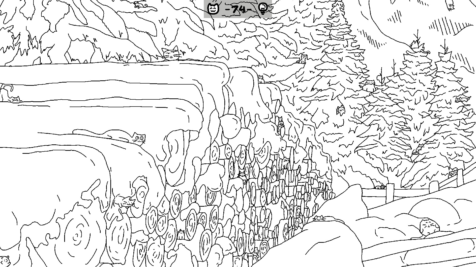 Looking For Cats In a Badly Drawn Forest