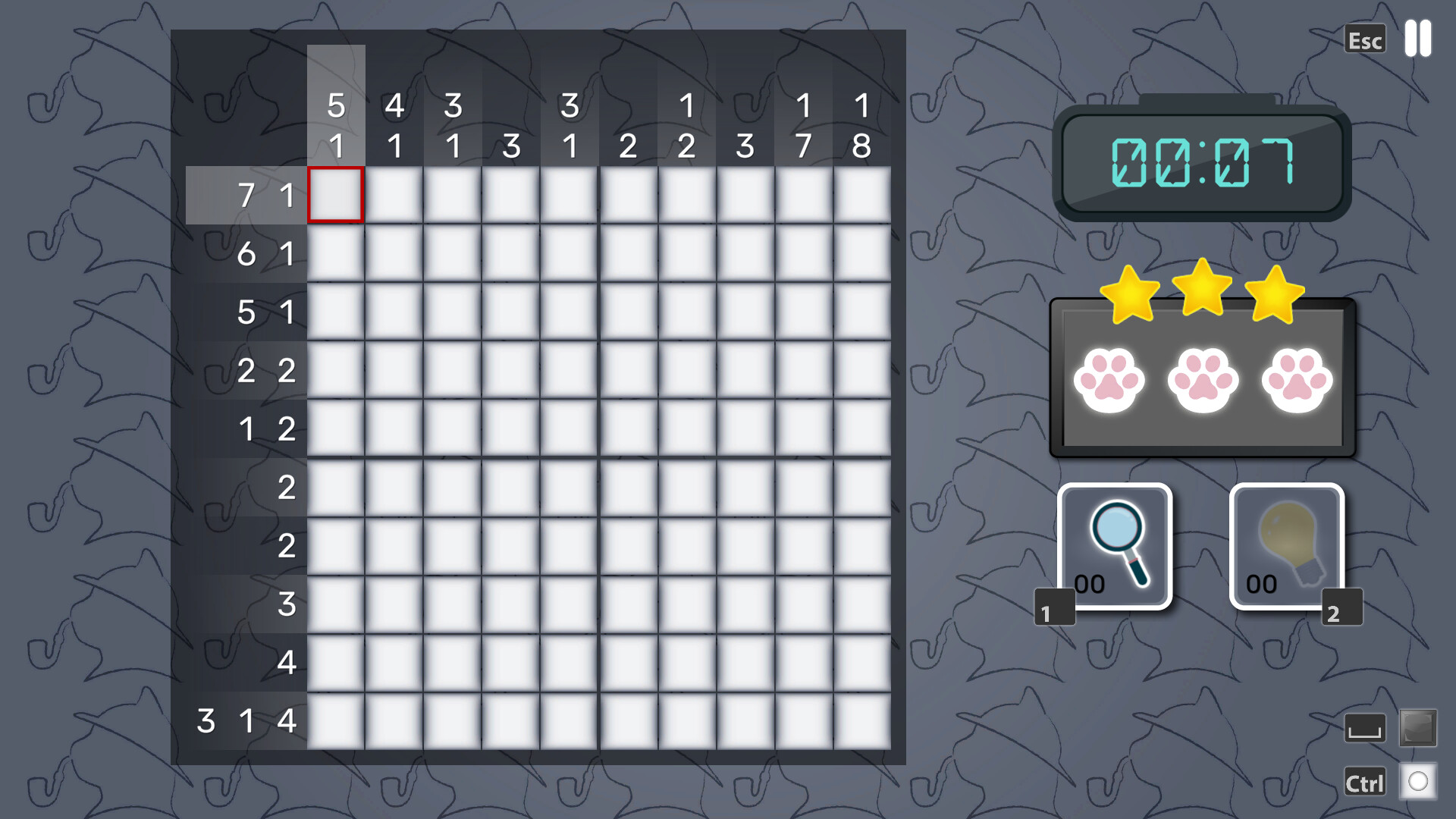 SherloCat Holmes Nonogram