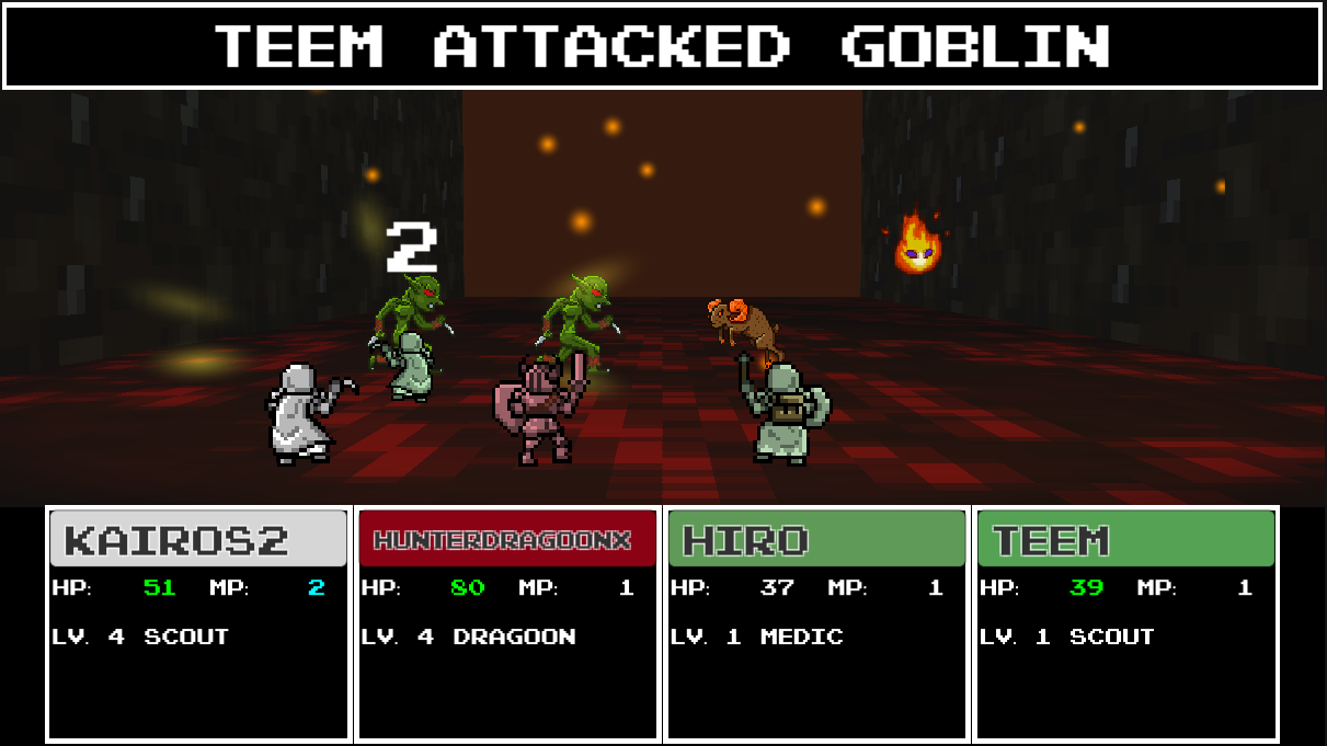 Super Extra Team Dungeon Game