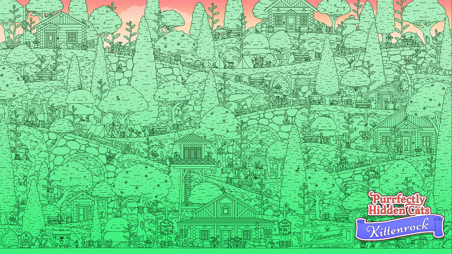 Purrfectly Hidden Cats: Kittenrock