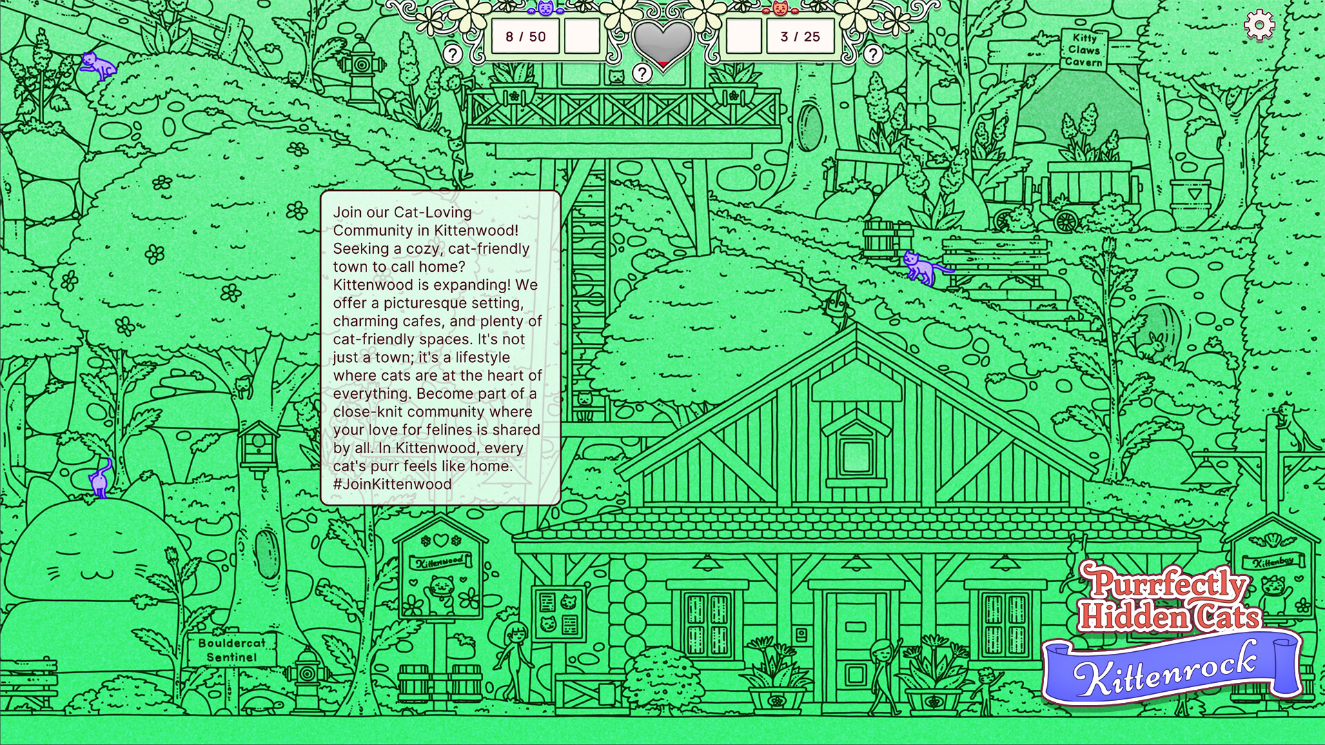 Purrfectly Hidden Cats: Kittenrock