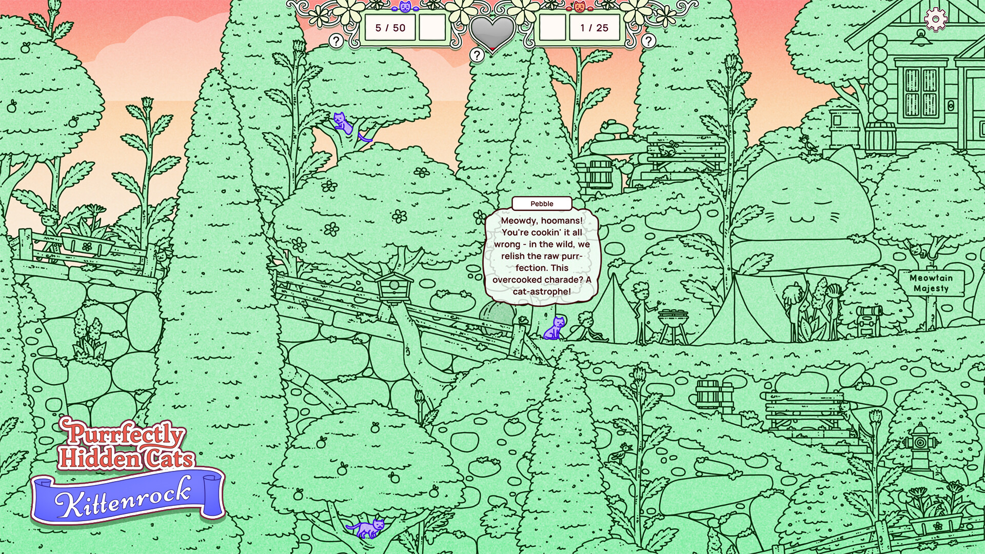 Purrfectly Hidden Cats: Kittenrock