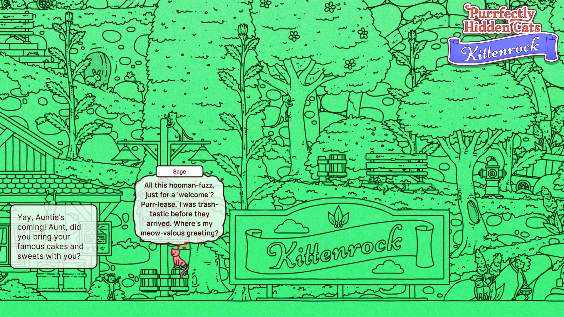 Purrfectly Hidden Cats: Kittenrock