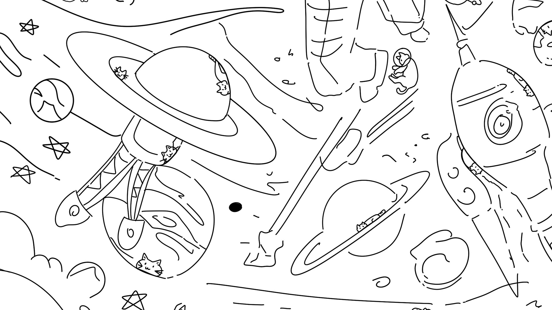 100 Space Cats