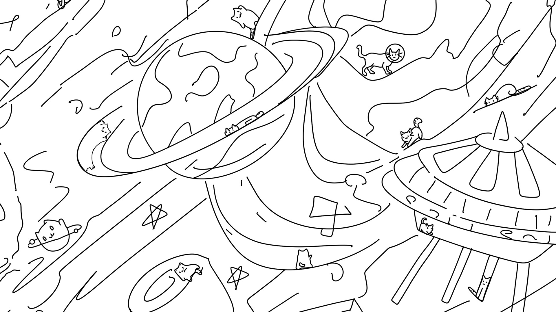 100 Space Cats
