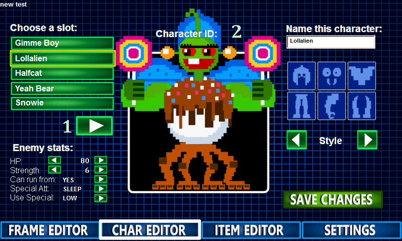 8-Bit RPG Creator: Cuddly Creatures