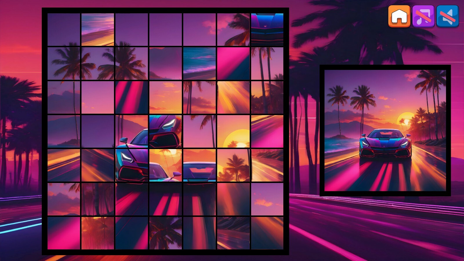 OG Puzzlers: Synthwave Cars