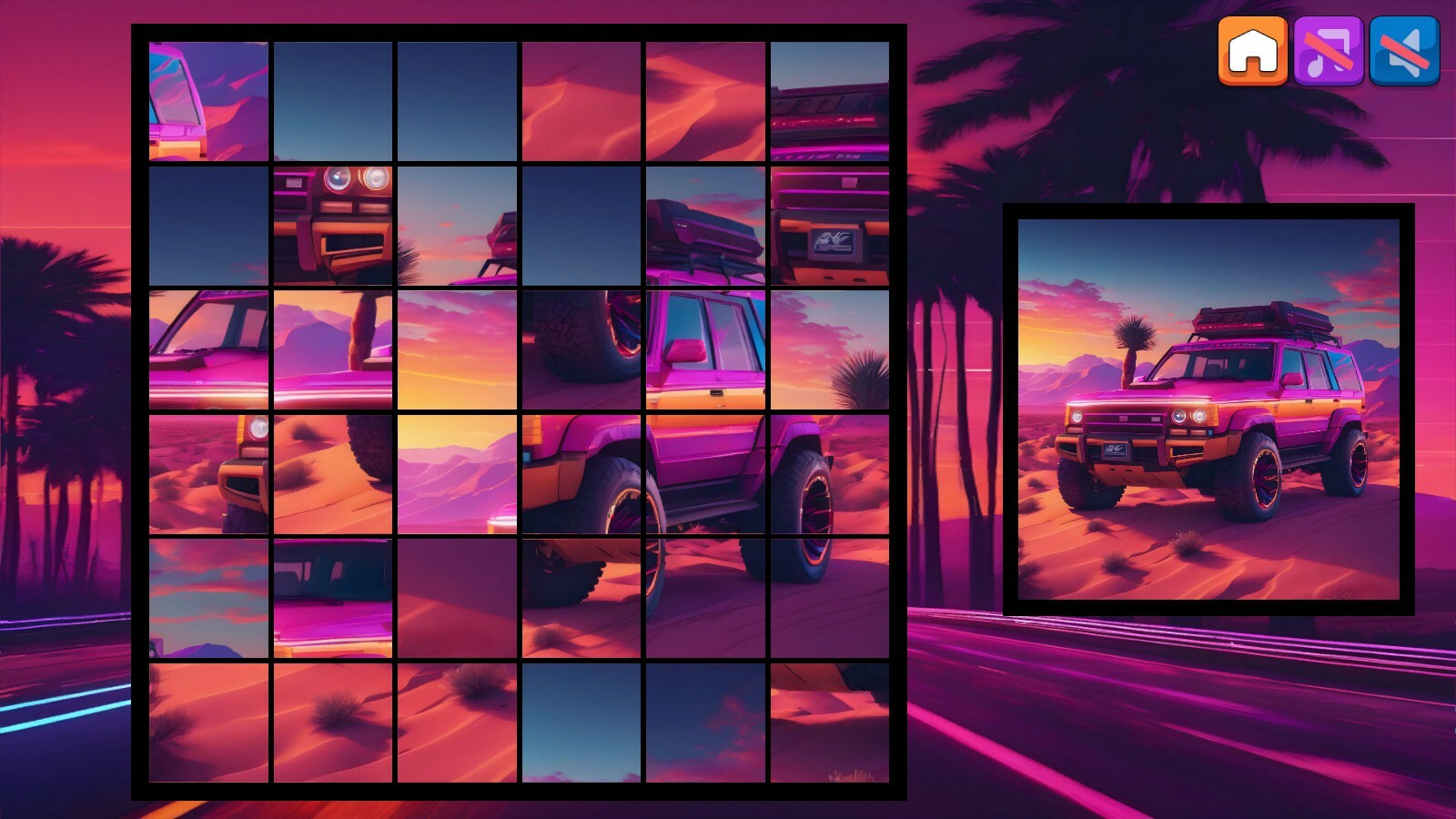 OG Puzzlers: Synthwave Cars