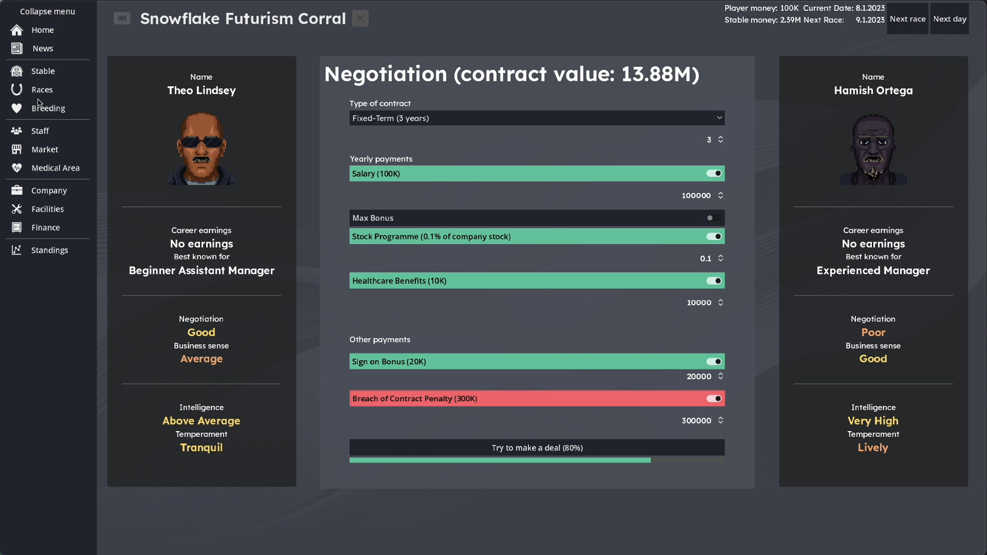 Horse Racing Manager
