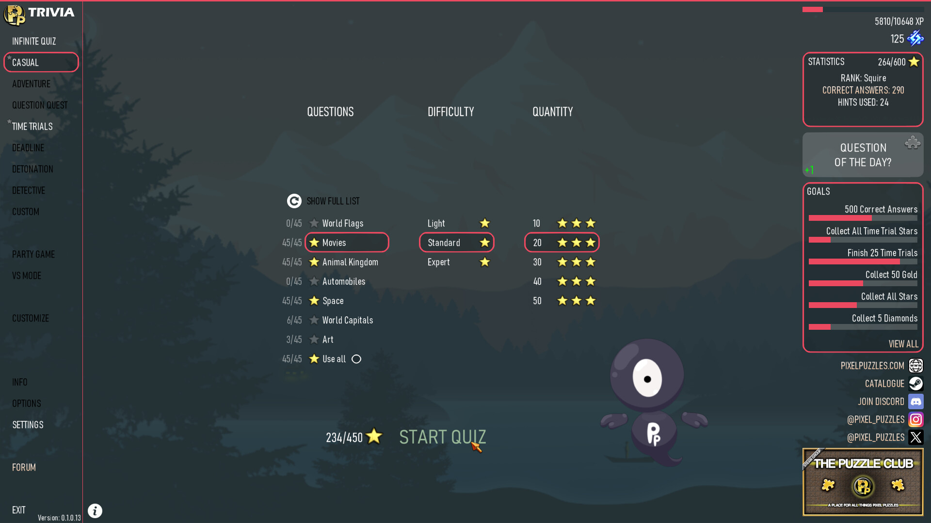 Pixel Puzzles Trivia