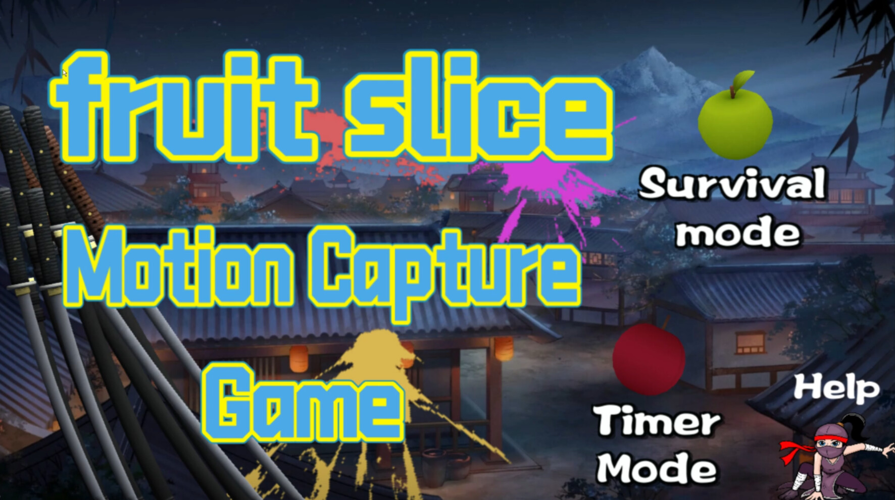 Fruit Slice by Motion Capture