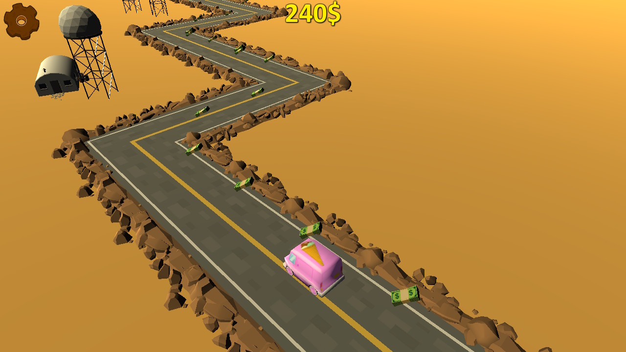 Highway Getaway: ZigZag Blocky Car