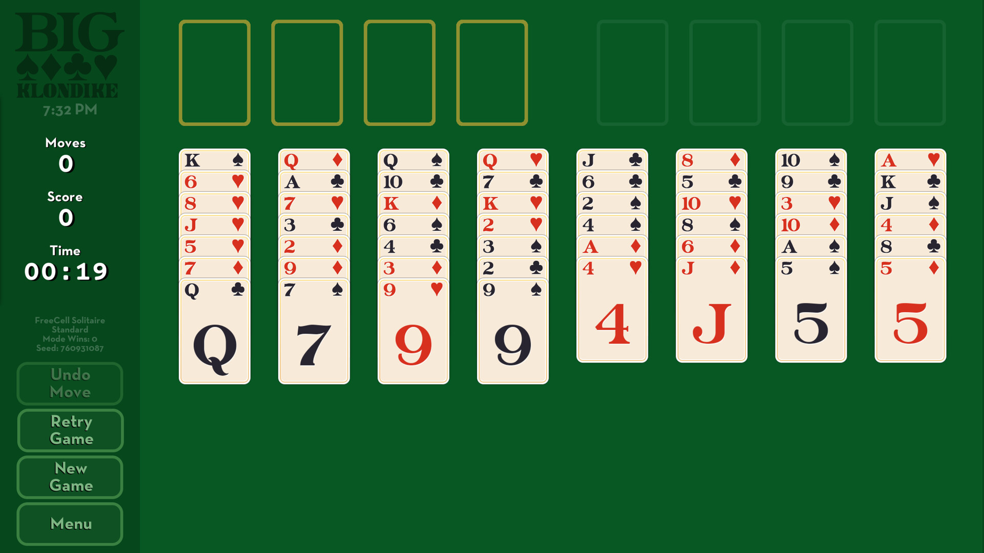 Big Klondike: FreeCell Solitaire