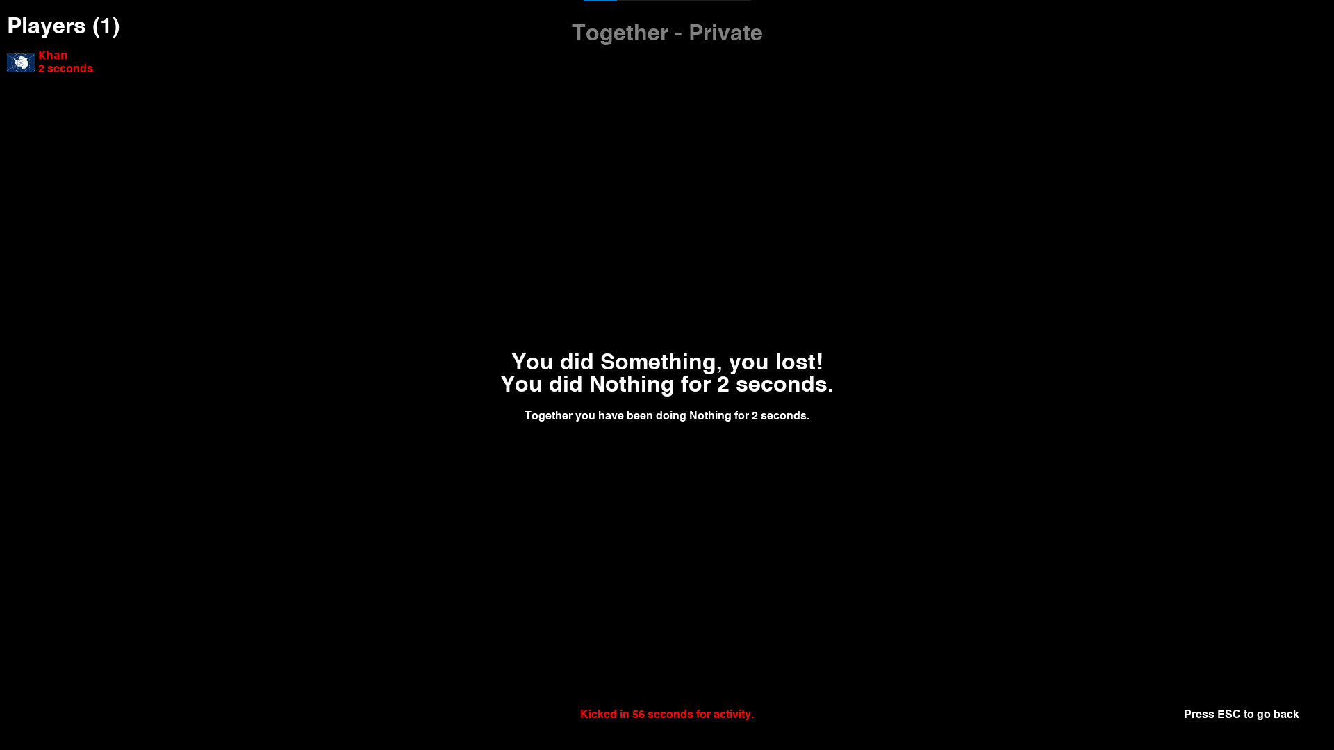 Nothing Together: Dark Theme