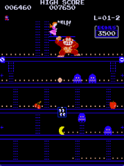 Donkey Kong Pac-Man Crossover