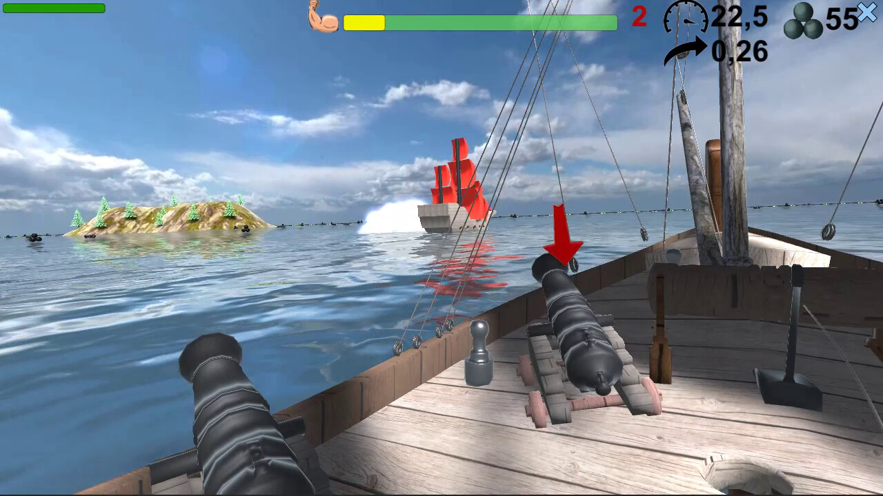 Pirates. Naval battle