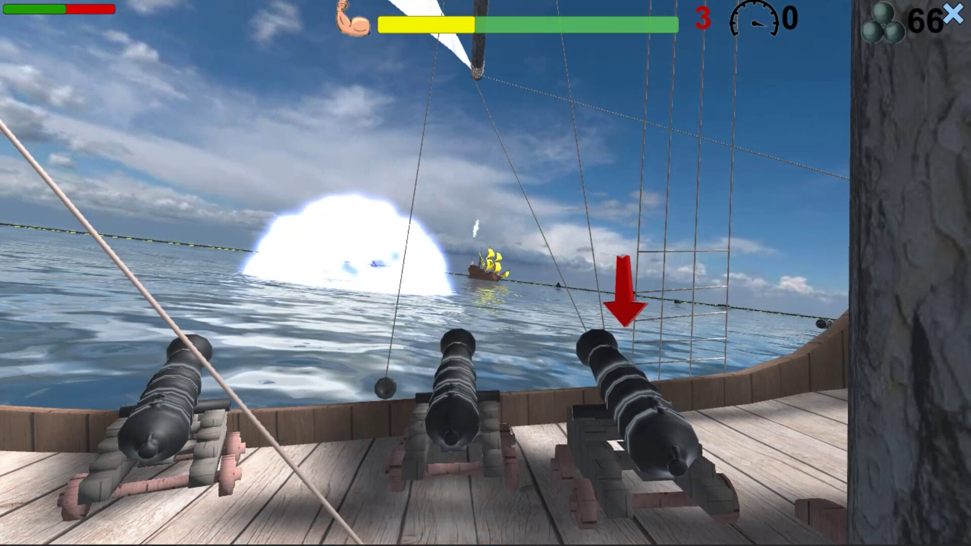 Pirates. Naval battle