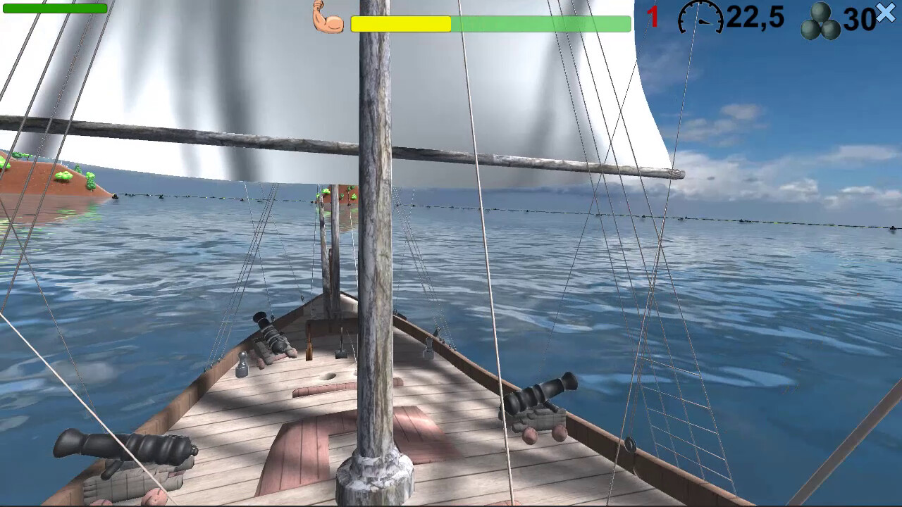 Pirates. Naval battle