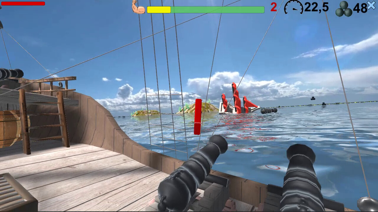 Pirates. Naval battle