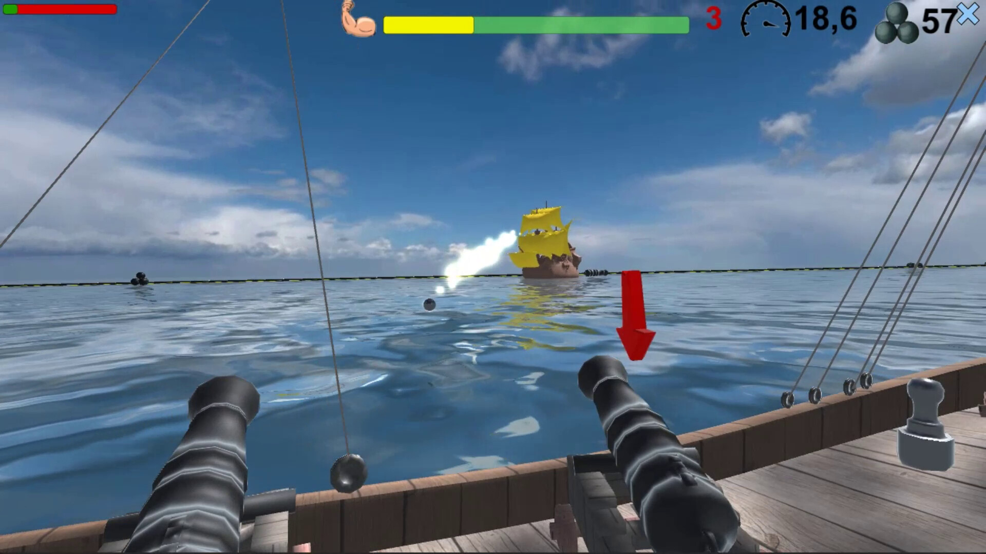 Pirates. Naval battle