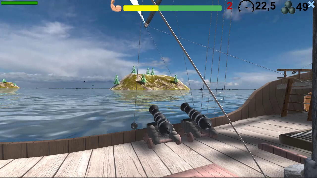 Pirates. Naval battle