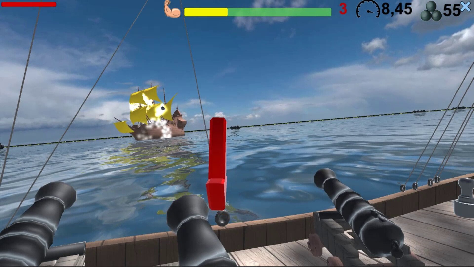 Pirates. Naval battle