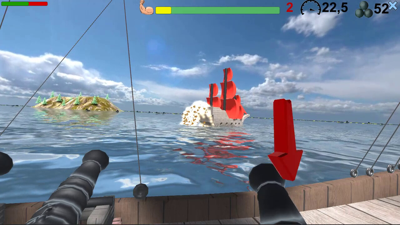 Pirates. Naval battle