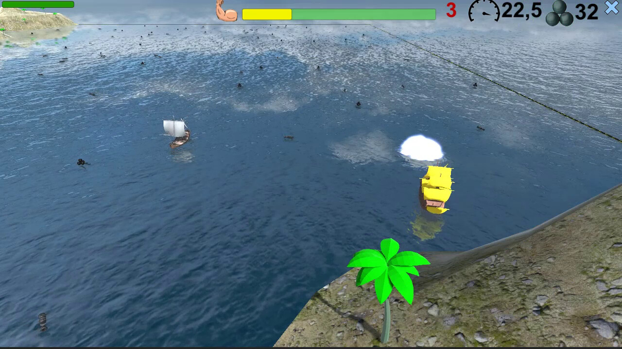 Pirates. Naval battle