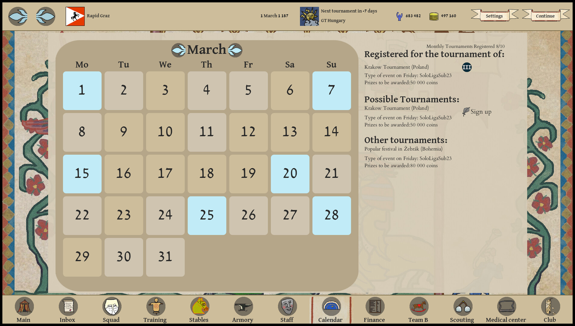 Jousting Manager
