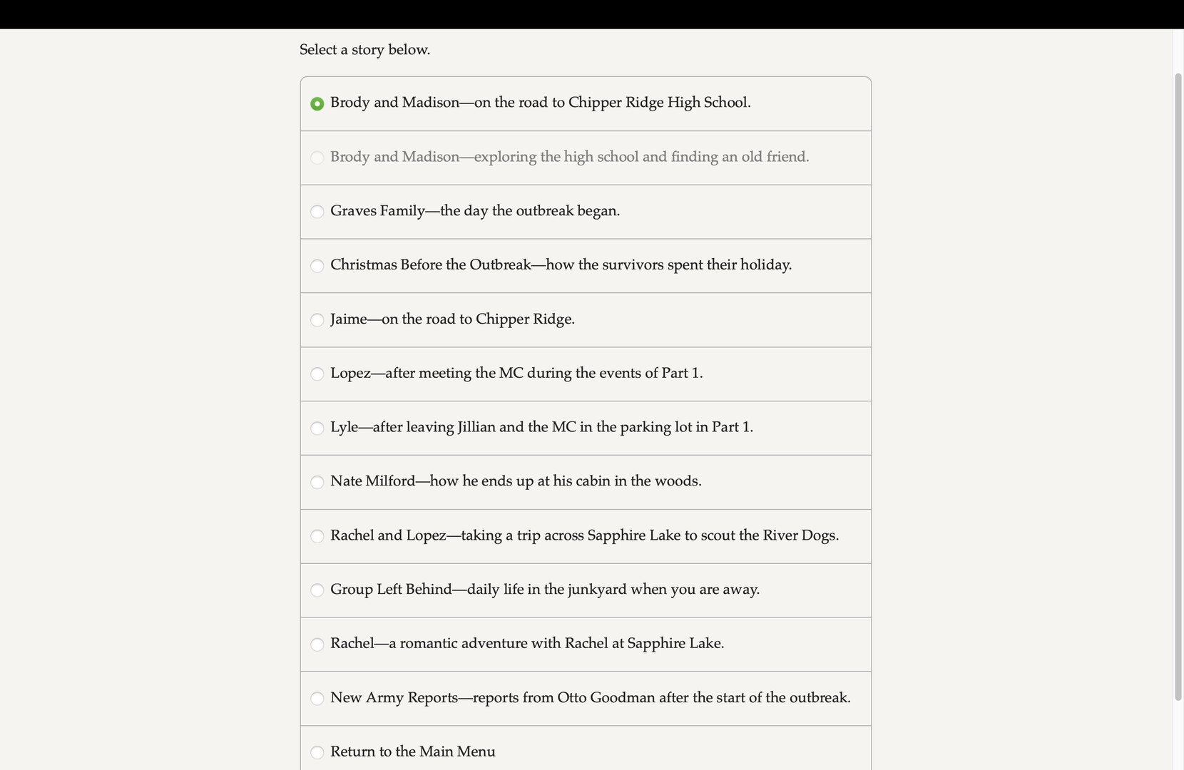 Zombie Exodus: Safe Haven – Side Stories 2