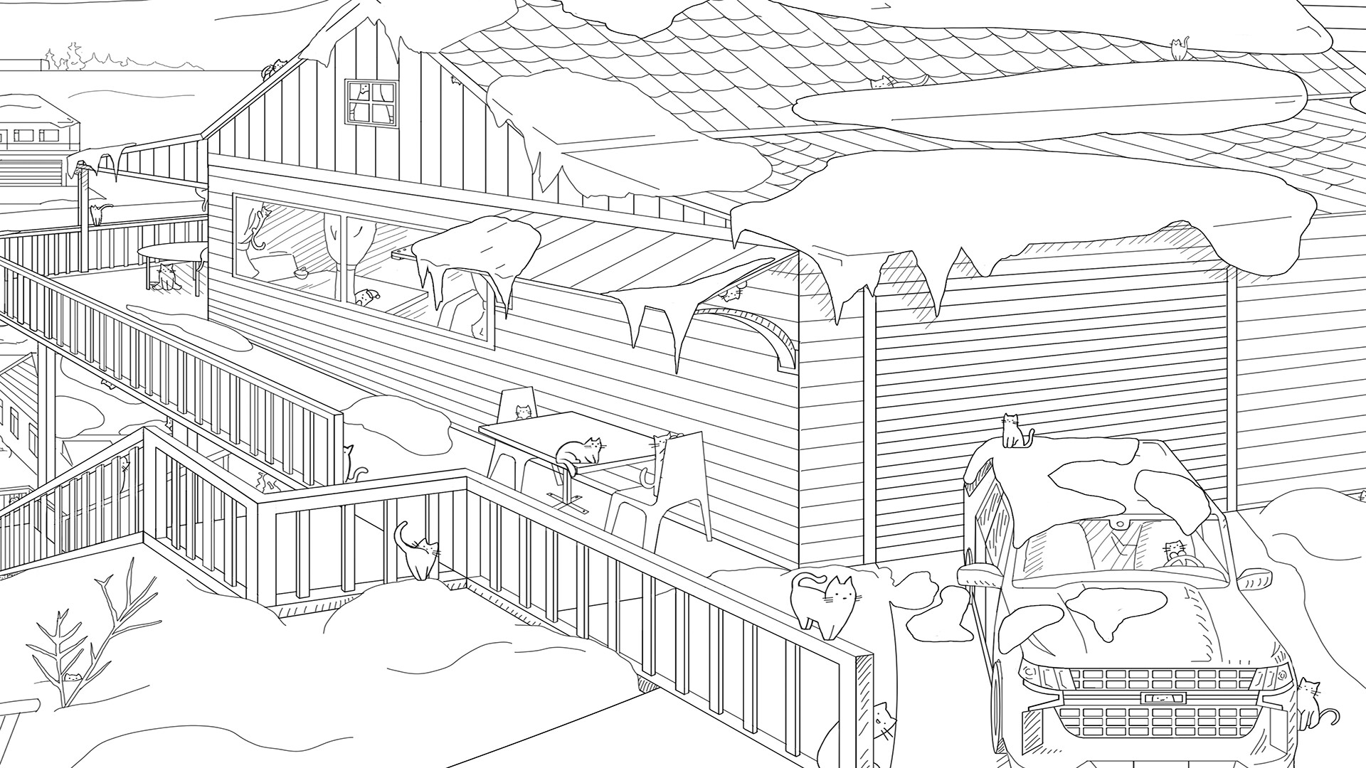 Hidden Winter Cats: Bonus Level