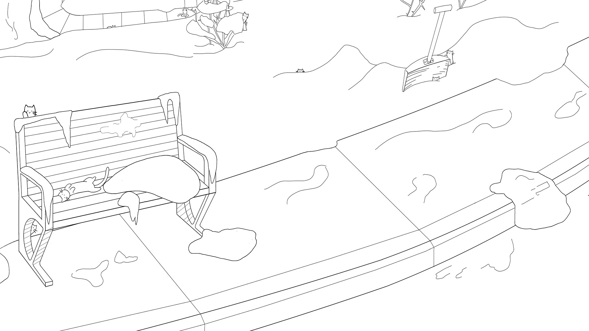 Hidden Winter Cats: Bonus Level