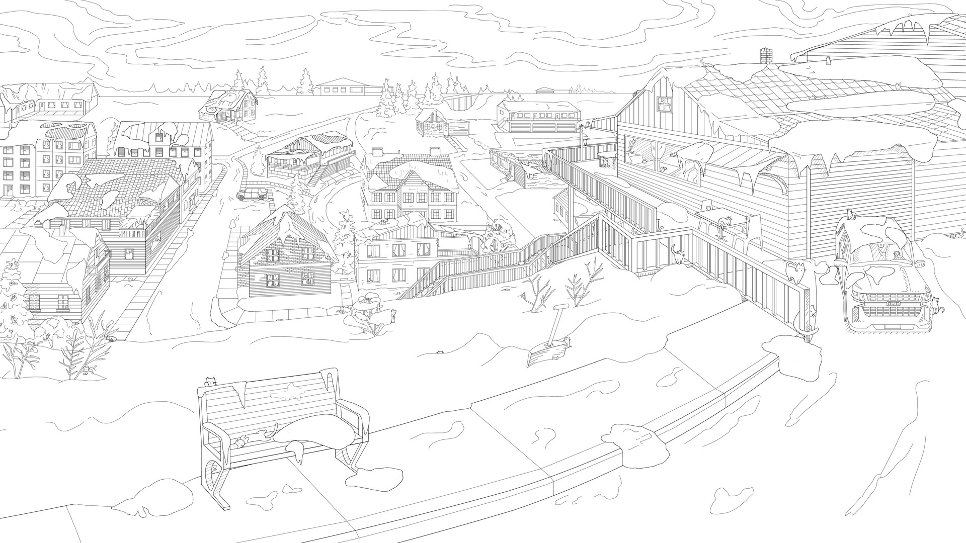 Hidden Winter Cats: Bonus Level