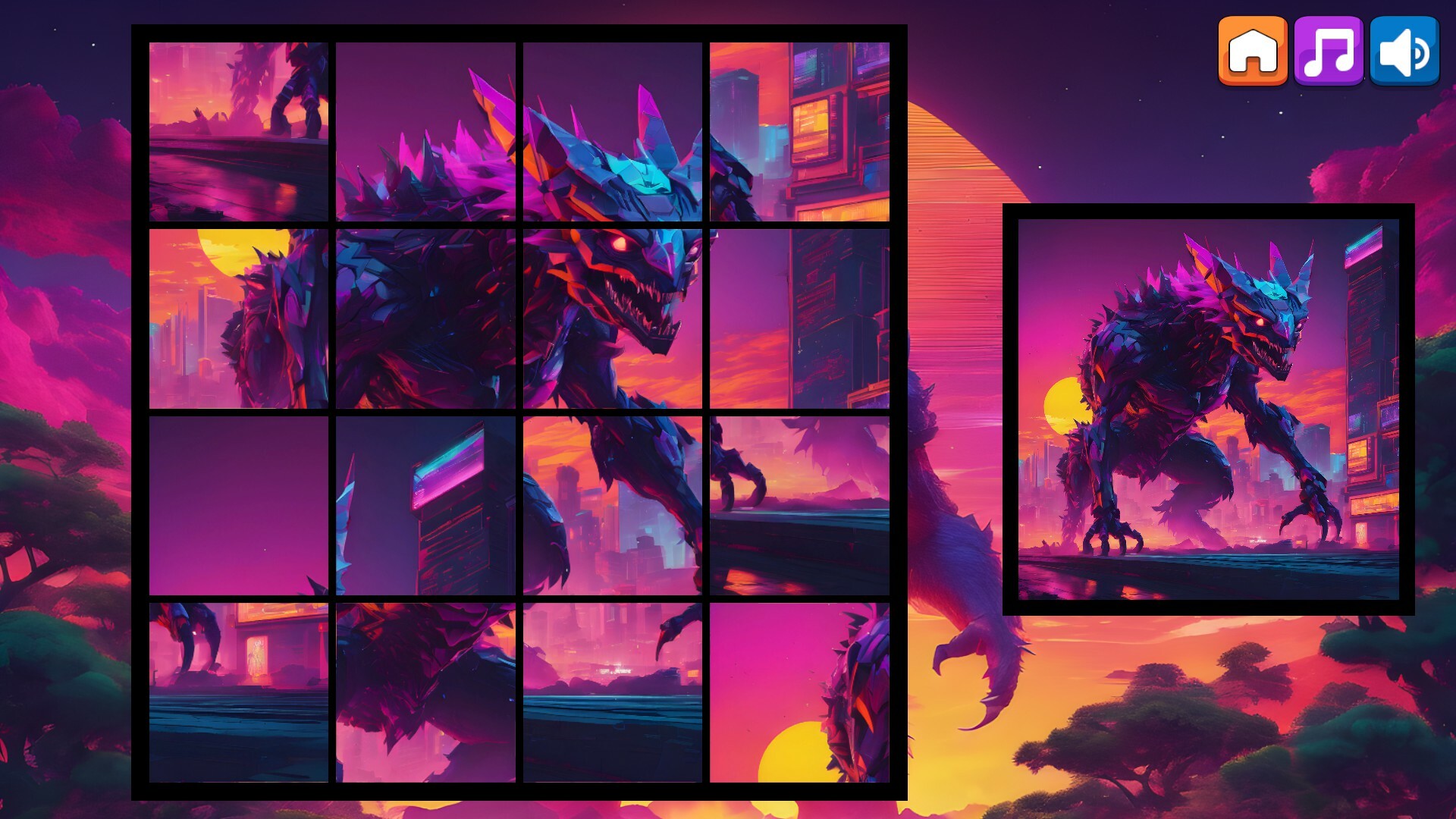 OG Puzzlers: Synthwave Monsters