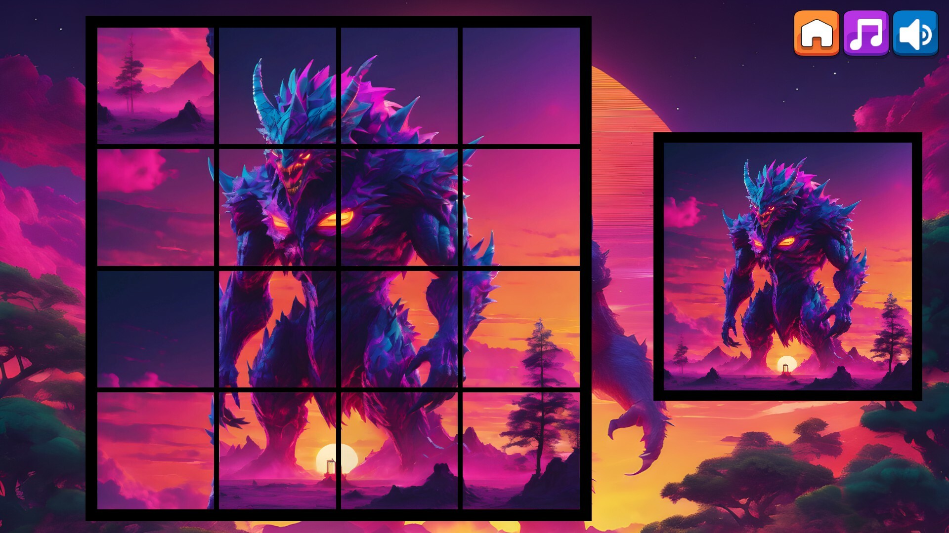 OG Puzzlers: Synthwave Monsters