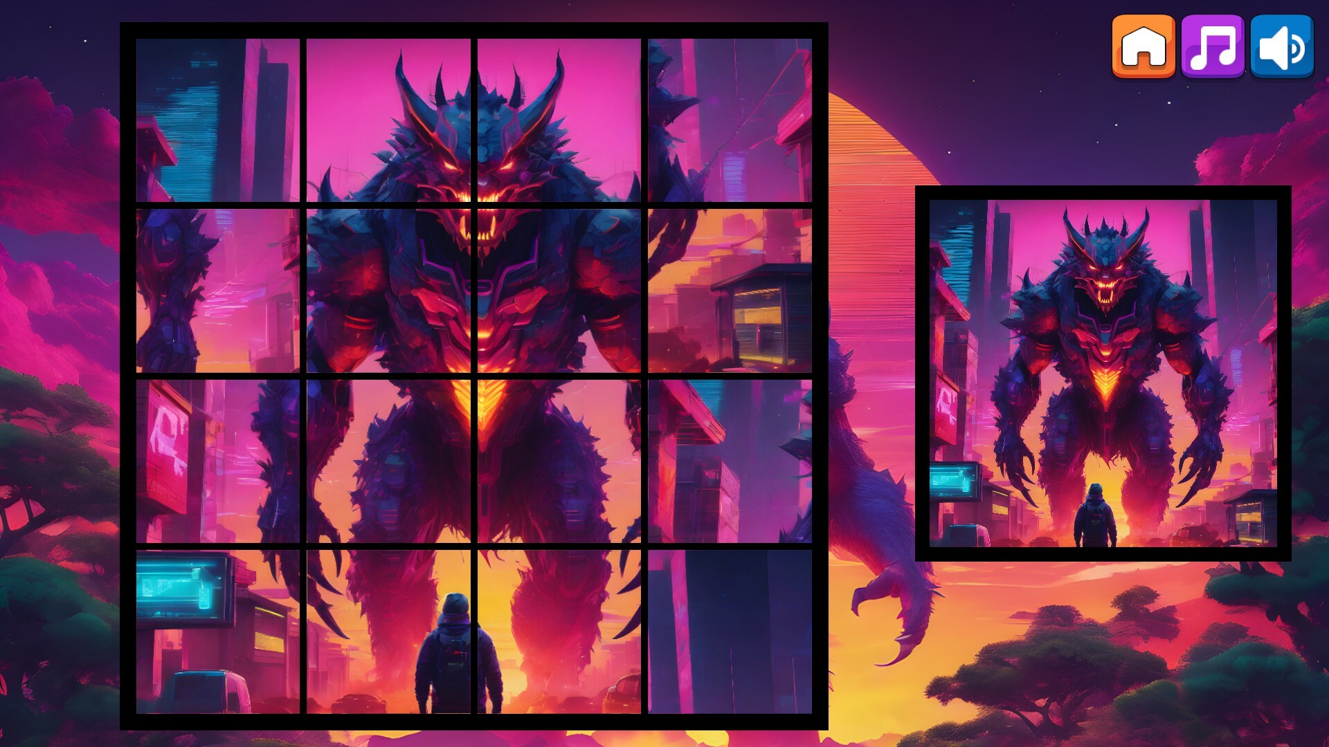 OG Puzzlers: Synthwave Monsters