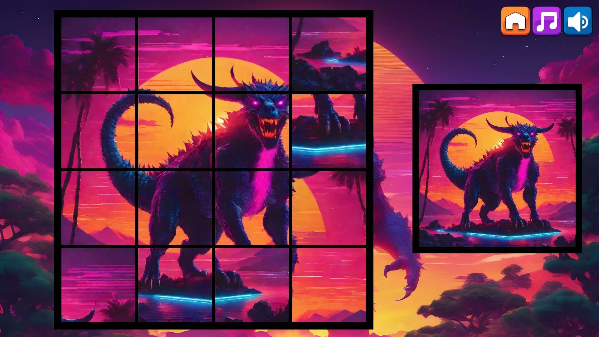 OG Puzzlers: Synthwave Monsters