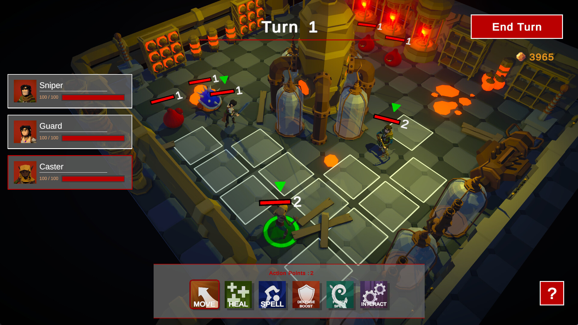 Grid Dungeons